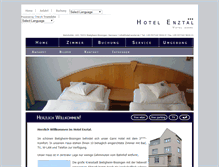 Tablet Screenshot of hotel-enztal.de